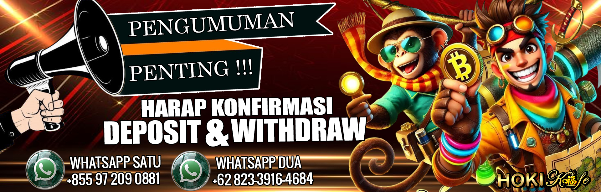 KONFIRMASI DEPOSIT DAN WD