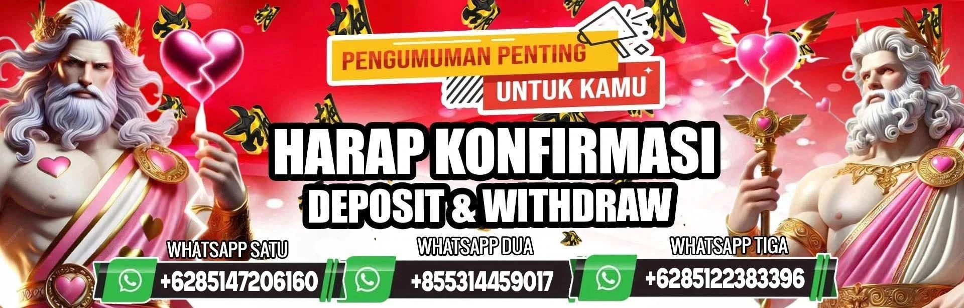 KONFIRMASI DEPOSIT DAN WD