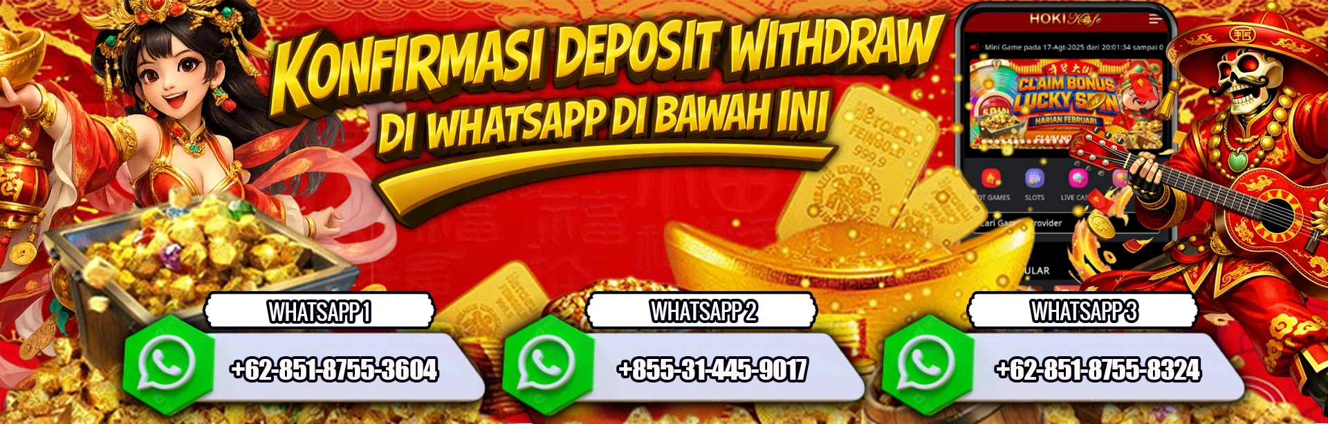 KONFIRMASI DEPOSIT DAN WD