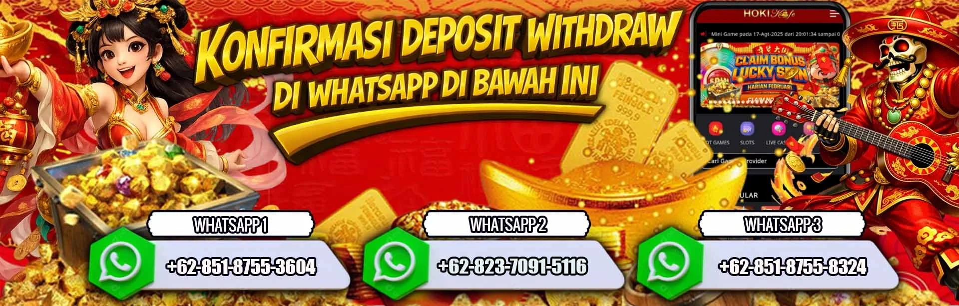 KONFIRMASI DEPOSIT DAN WD